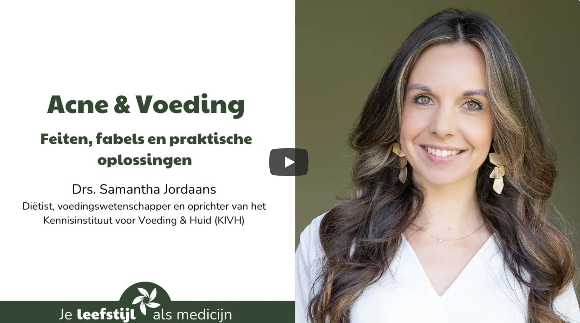 Webinar Acne en voeding